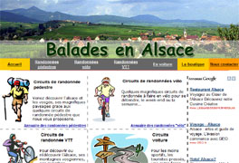 Balades en Alsace, circuits de randonnée, vélo, vtt...découverte de l'Alsace à pieds